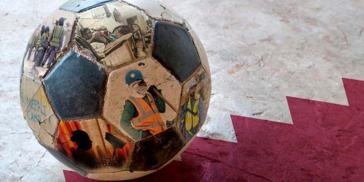 La pelota de Qatar 2022, manchada de sangre y muerte