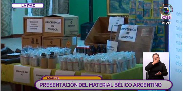 Este es el material bélico que Macri envió a Bolivia para apoyar a los golpistas
