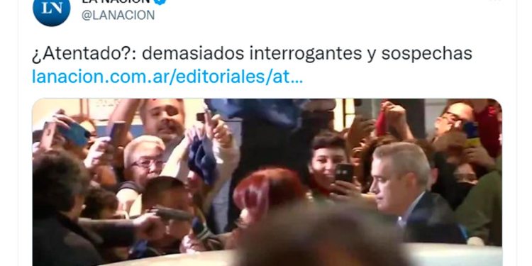 Repudio al editorial de “La Nación”, el nuevo atentado contra Cristina