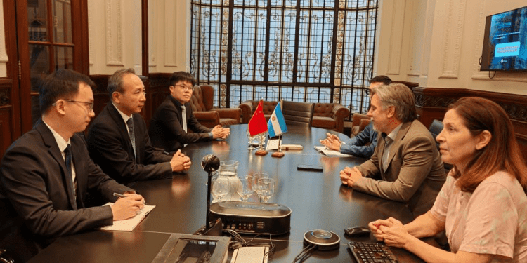 Donación de China a la Cruz Roja por el temporal en Bahía Blanca