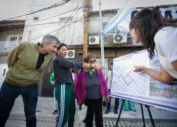 Obras para los vecinos de Villa Itatí, a pesar de Milei