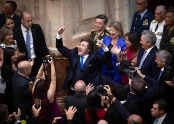 Un mundo imaginario de Milei en China